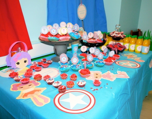 Twin Birthday Party Ideas on Inspired And Captain America Inspired Birthday Party For Chloe And Noi